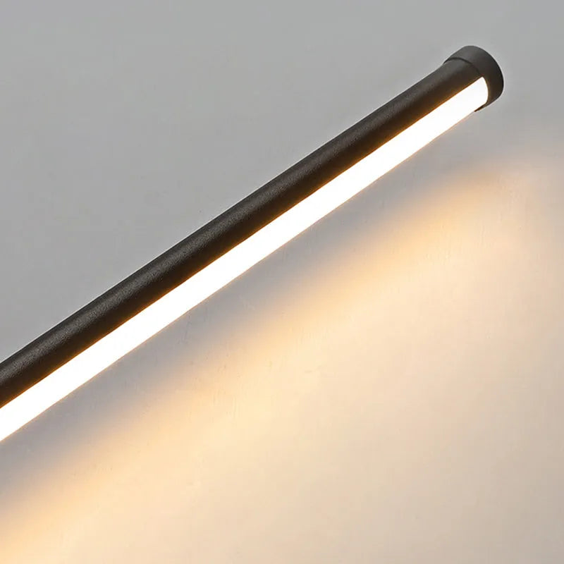 Adjustable Minimalist Linear Outdoor Wall Light Black