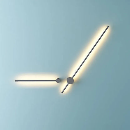Adjustable Minimalist Linear Outdoor Wall Light Black