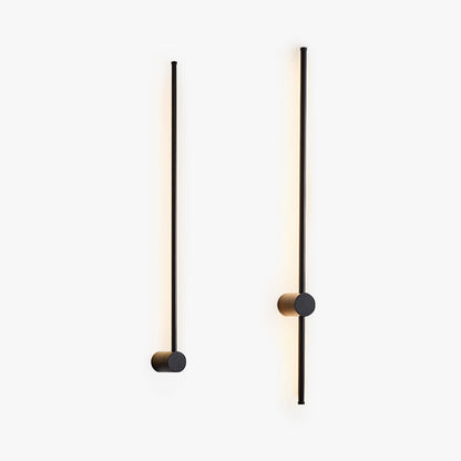 Adjustable Minimalist Linear Outdoor Wall Light Black