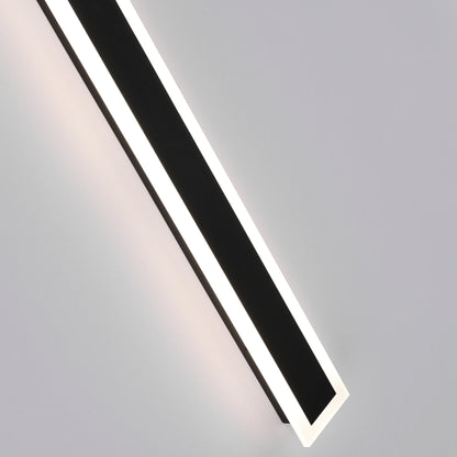 Modern LED Outdoor Wall Light | Waterproof Matte Black