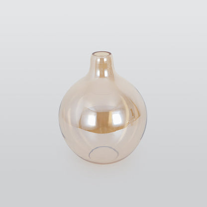 Adjustable Amber Glass Pendant Light For Soft Ambience