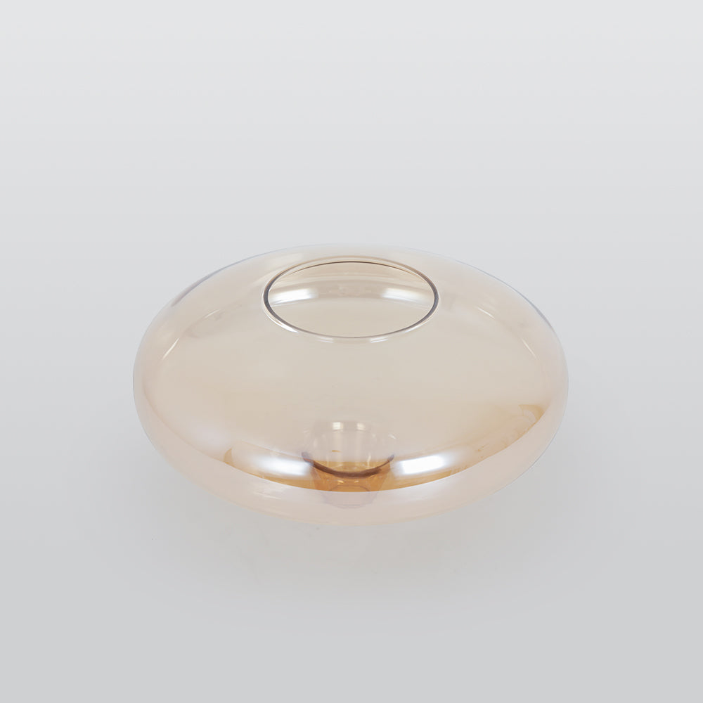 Adjustable Amber Glass Pendant Light For Soft Ambience
