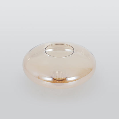 Adjustable Amber Glass Pendant Light For Soft Ambience