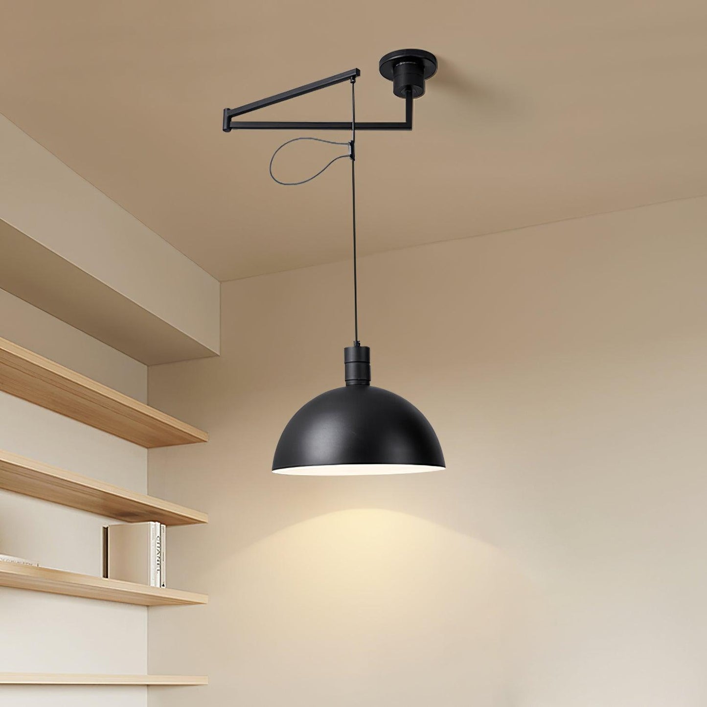 Adjustable Metal Pendant Light for Focused Illumination