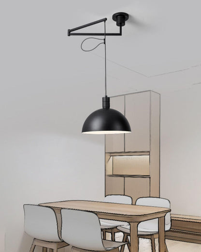 Adjustable Metal Pendant Light for Focused Illumination