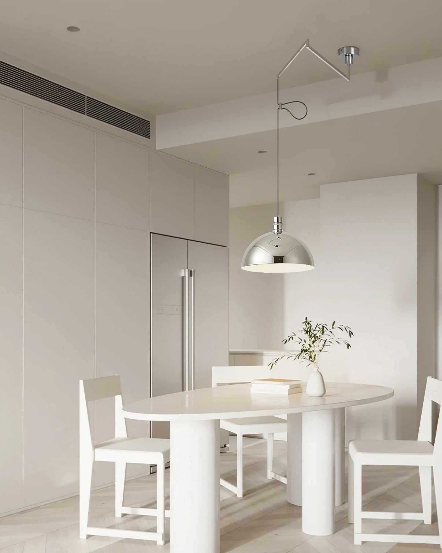 Adjustable Metal Pendant Light for Focused Illumination