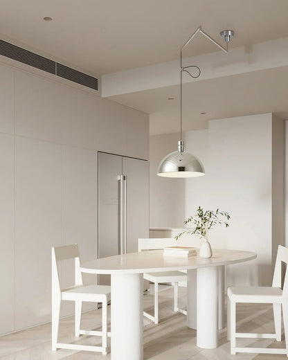 Adjustable Metal Pendant Light for Focused Illumination