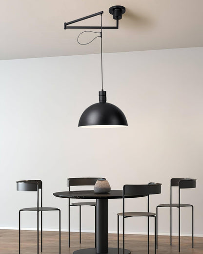 Adjustable Metal Pendant Light for Focused Illumination