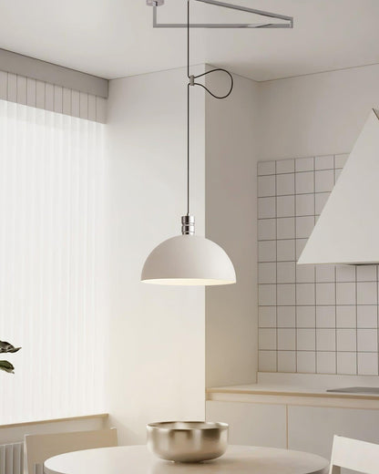Adjustable Metal Pendant Light for Focused Illumination