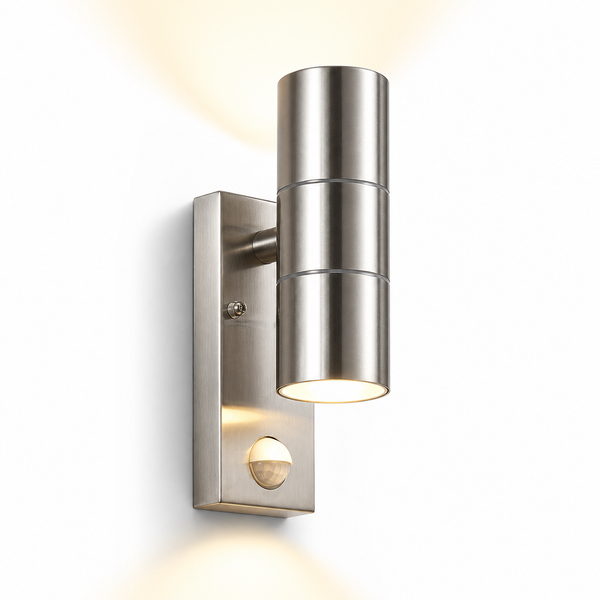 Modern Outdoor Security Wall Light with Motion Detection
