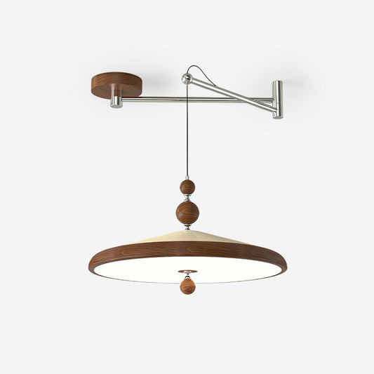 Adjustable Arm Pendant Light With Integrated LED For Focus