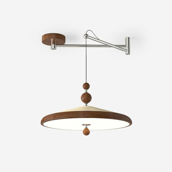Adjustable Arm Pendant Light With Integrated LED For Focus