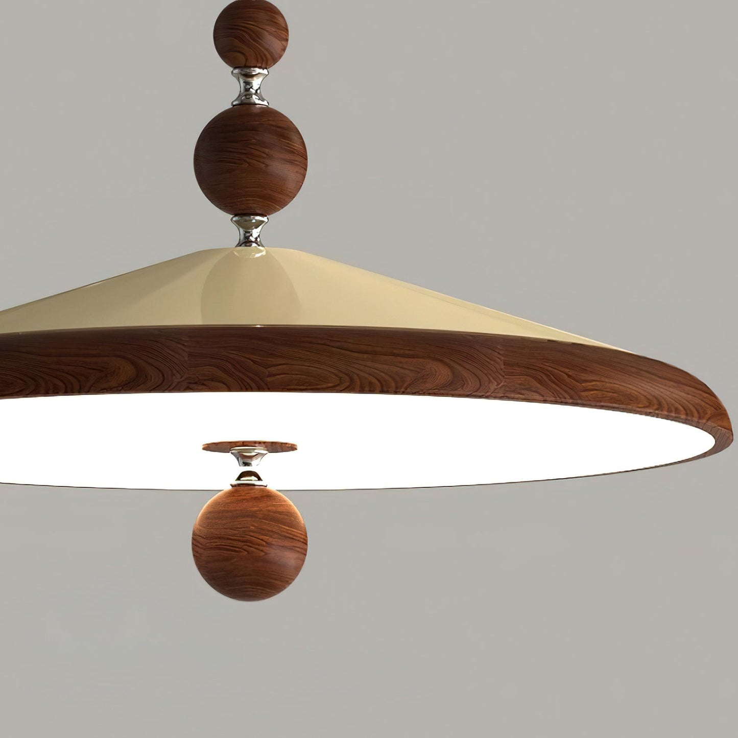 Adjustable Arm Pendant Light With Integrated LED For Focus