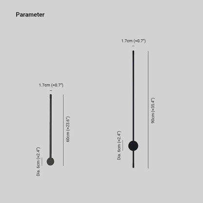 Adjustable Minimalist Linear Outdoor Wall Light Black