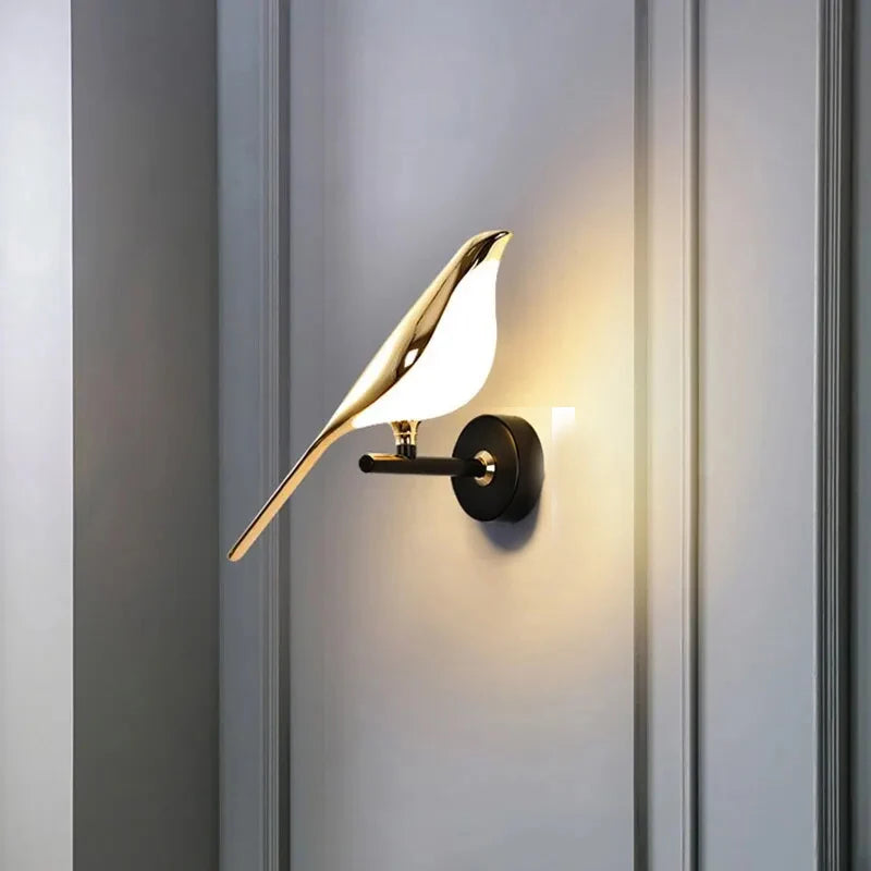 Nordic Bird LED Wall Light – Luxury Modern Decorative Sconce