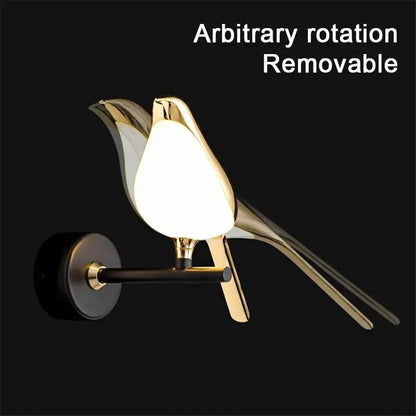 Nordic Bird LED Wall Light – Luxury Modern Decorative Sconce