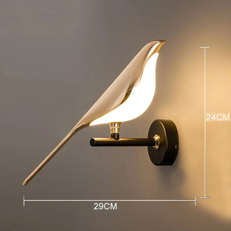 Nordic Bird LED Wall Light – Luxury Modern Decorative Sconce