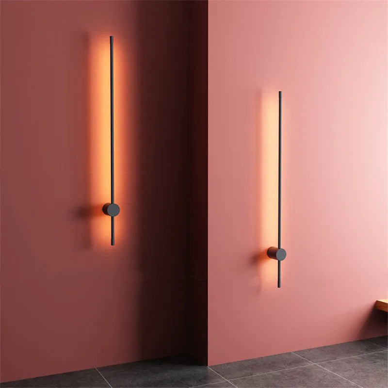 Adjustable Minimalist Linear Outdoor Wall Light Black