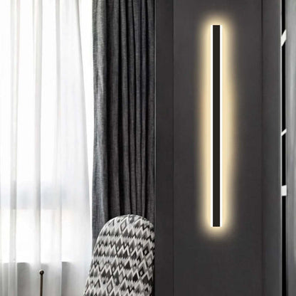 Modern LED Outdoor Wall Light | Waterproof Matte Black