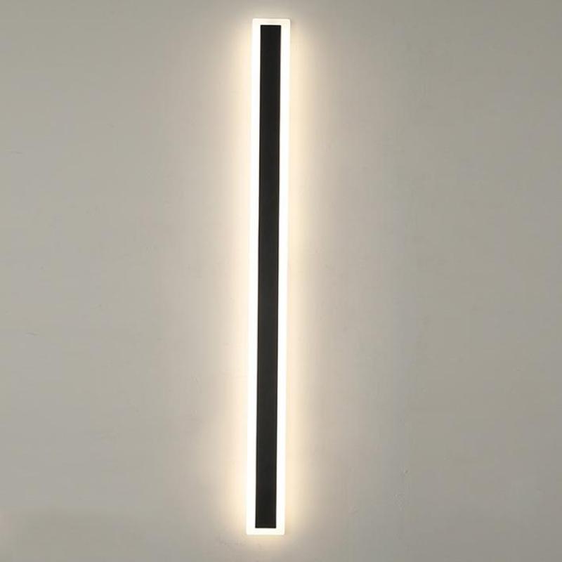 Modern LED Outdoor Wall Light | Waterproof Matte Black