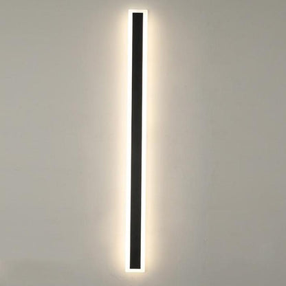 Modern LED Outdoor Wall Light | Waterproof Matte Black