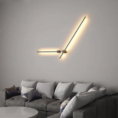 Adjustable Minimalist Linear Outdoor Wall Light Black