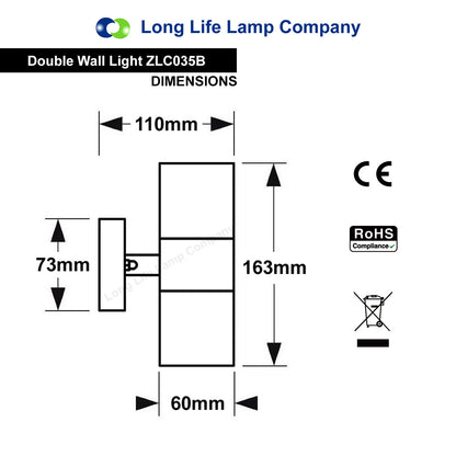 Modern Outdoor Security Wall Light with Motion Detection